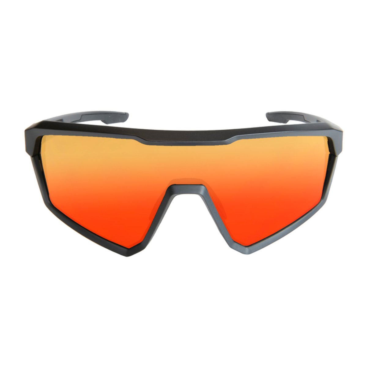 Gafas de ciclismo OCEAN COURSE - Negro mate / Revo roja
