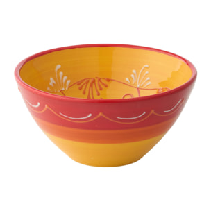J-Line Bol - céramique - orange/rouge - medium
