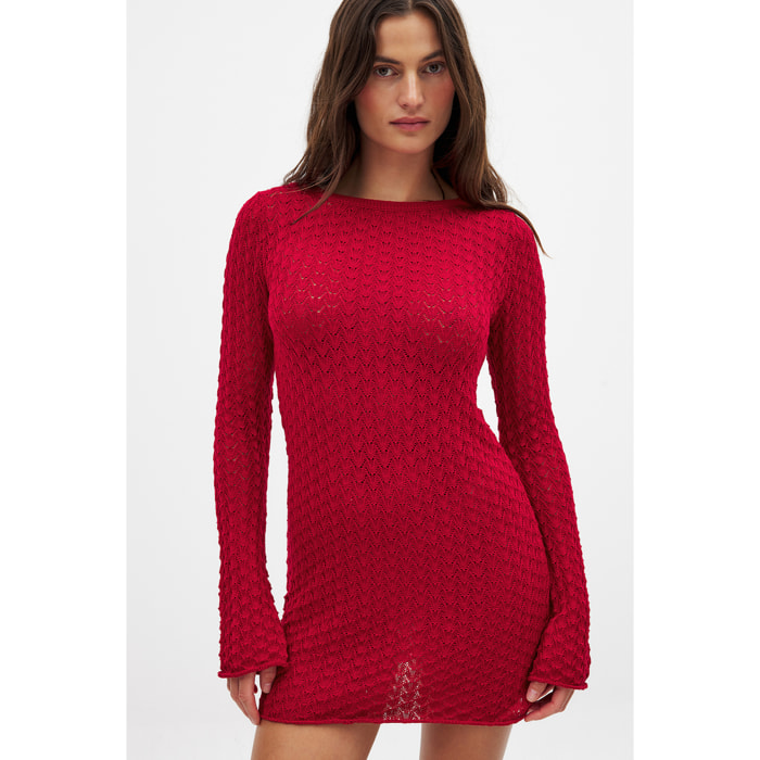 Crochet Mini Dress Vestiti in maglia Nakd