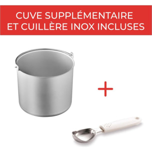 Turbine à glace LAGRANGE Glaces Pro 2L double cuve 419022