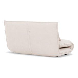 Candice - Banquette 2 places convertible clic-clac en velours côtelé - Beige