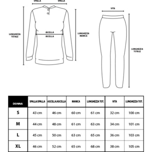 Tuta Donna ADMIRAL Cotone Leggero Full Zip