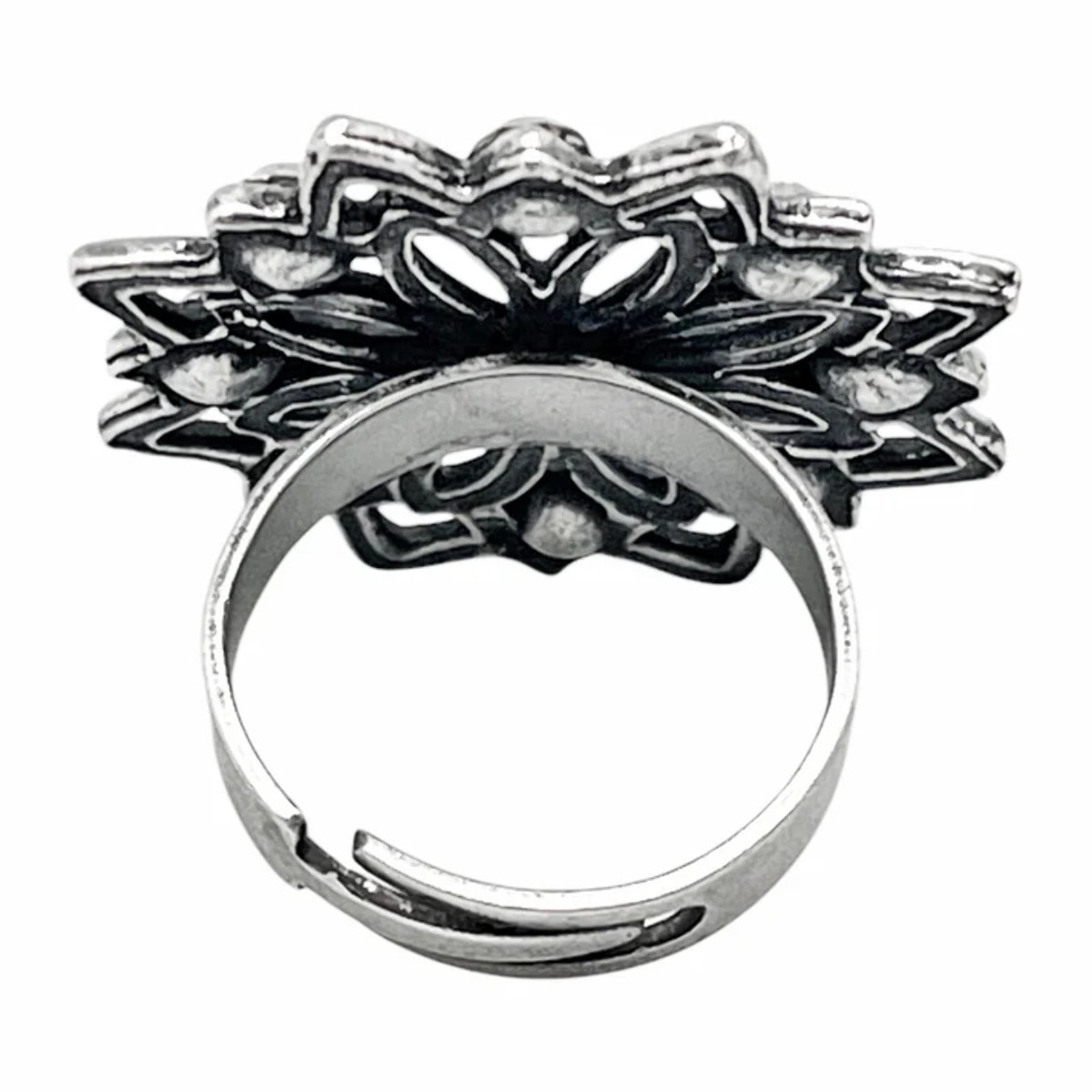 Anillo Carrusel en plata 10µm y cristal