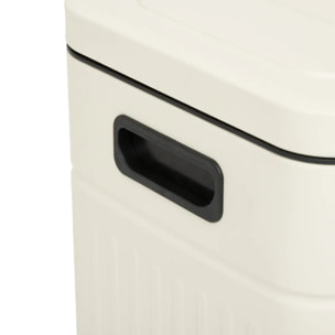 Poubelle Nova avec Pedale 2x30L Beige 45,5x36,5x67 cm