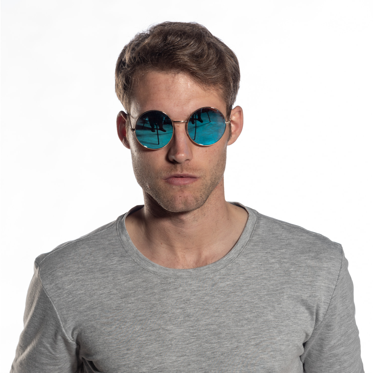 Gafas de sol PALO ALTO INSPIRATION VI - Lente revo oro brillante y azul cielo