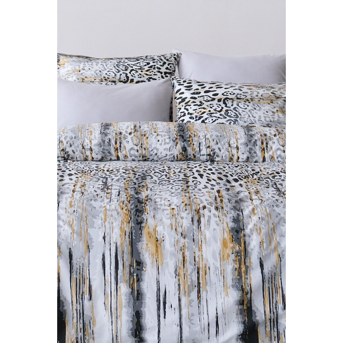 Parure de lit 100% coton imprimé "Argento"