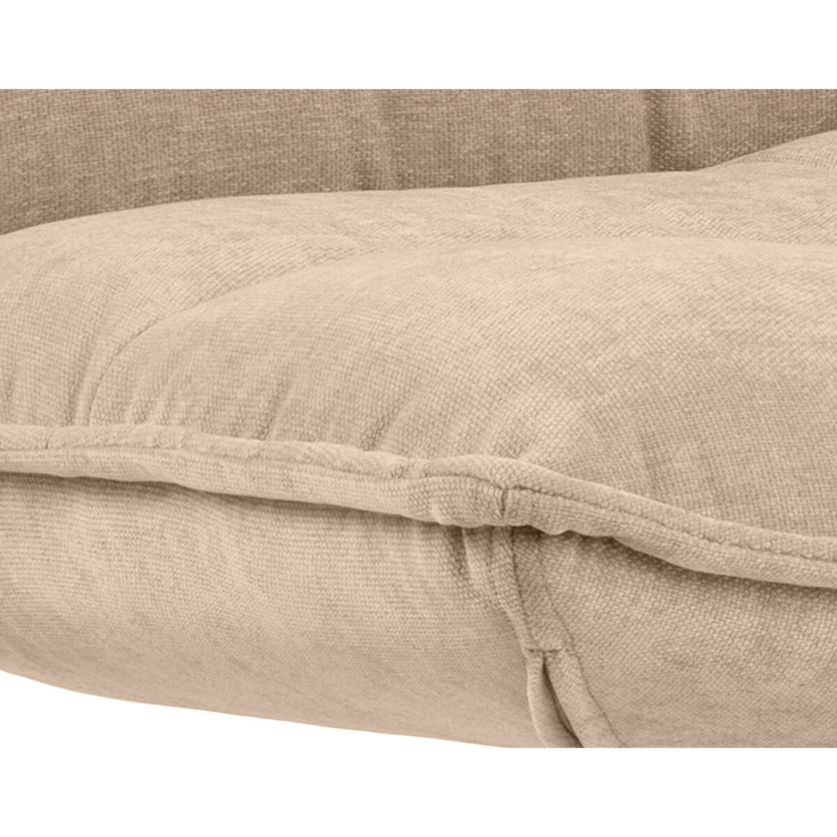 Mellow - fauteuil pivotant - en tissu - pieds en acier - Beige