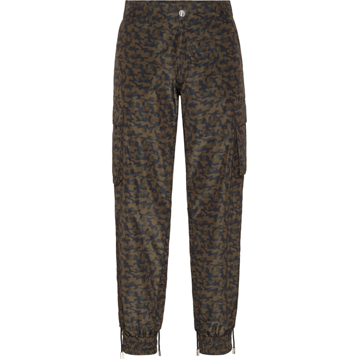 PHILIPP PLEIN Trousers Cargo fit CAMOUFLAGE