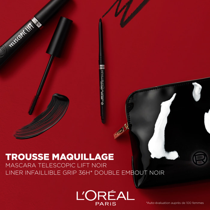 Trousse Mascara Telescopic Noir + Liner Infaillible