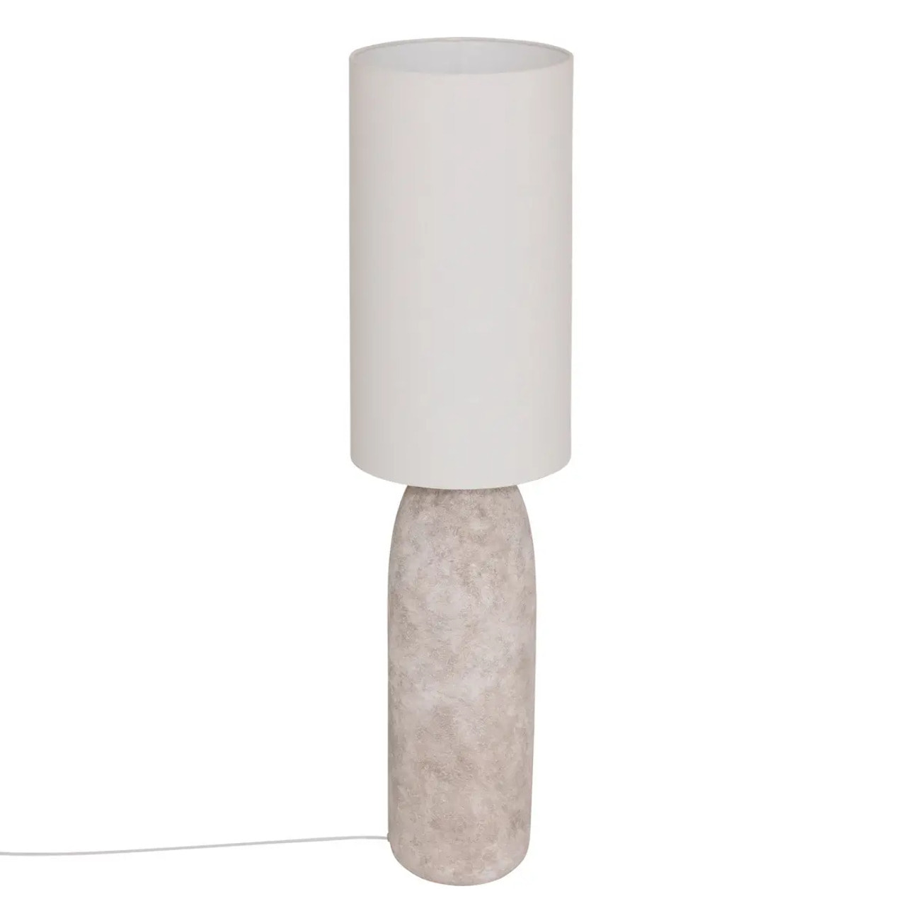 Lampadaire droit secteur Keyah gris H111cm