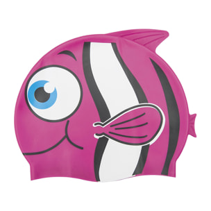 CAPPETTO DA NUOTO IN SILICONE +3 ANNI. Colore casuale.