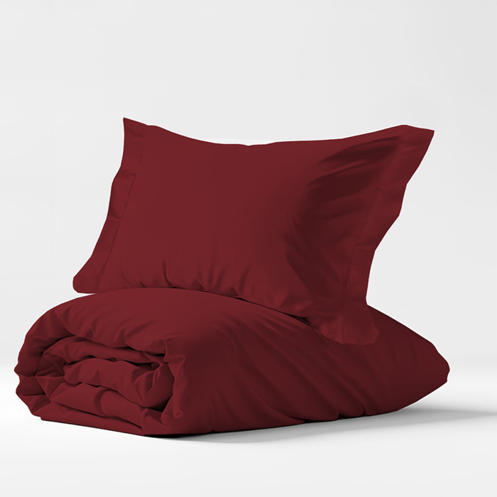 Parure copripiumino bordeaux