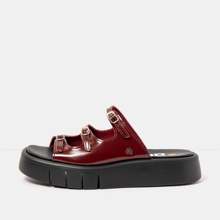 Sandalias 1847 NAPPA SHINNY BURDEOS/ MALAGA color Burdeos