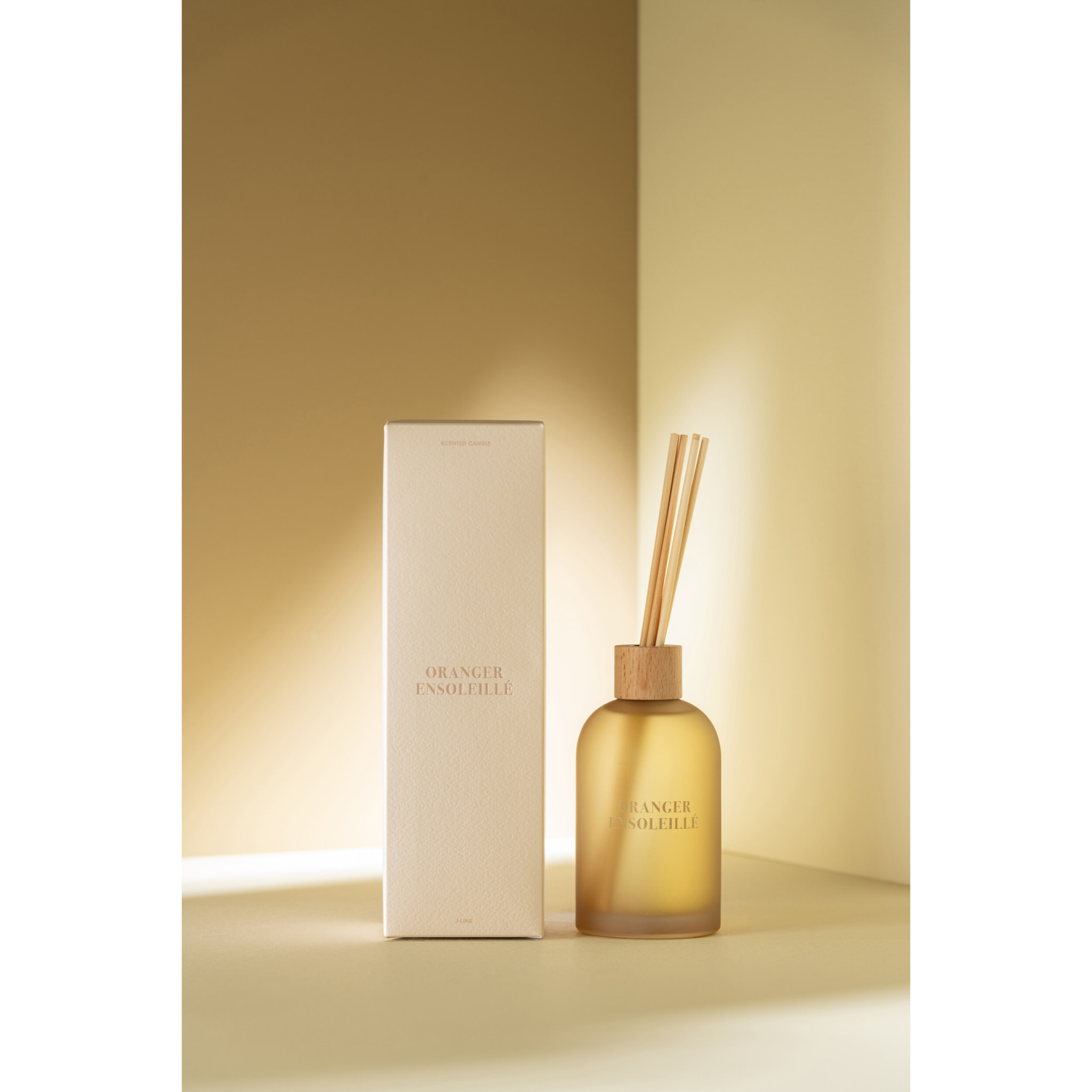 J-Line Bâtonnets parfumés Accords Essentiels - Oranger Ensoleillé - jaune - 250ml
