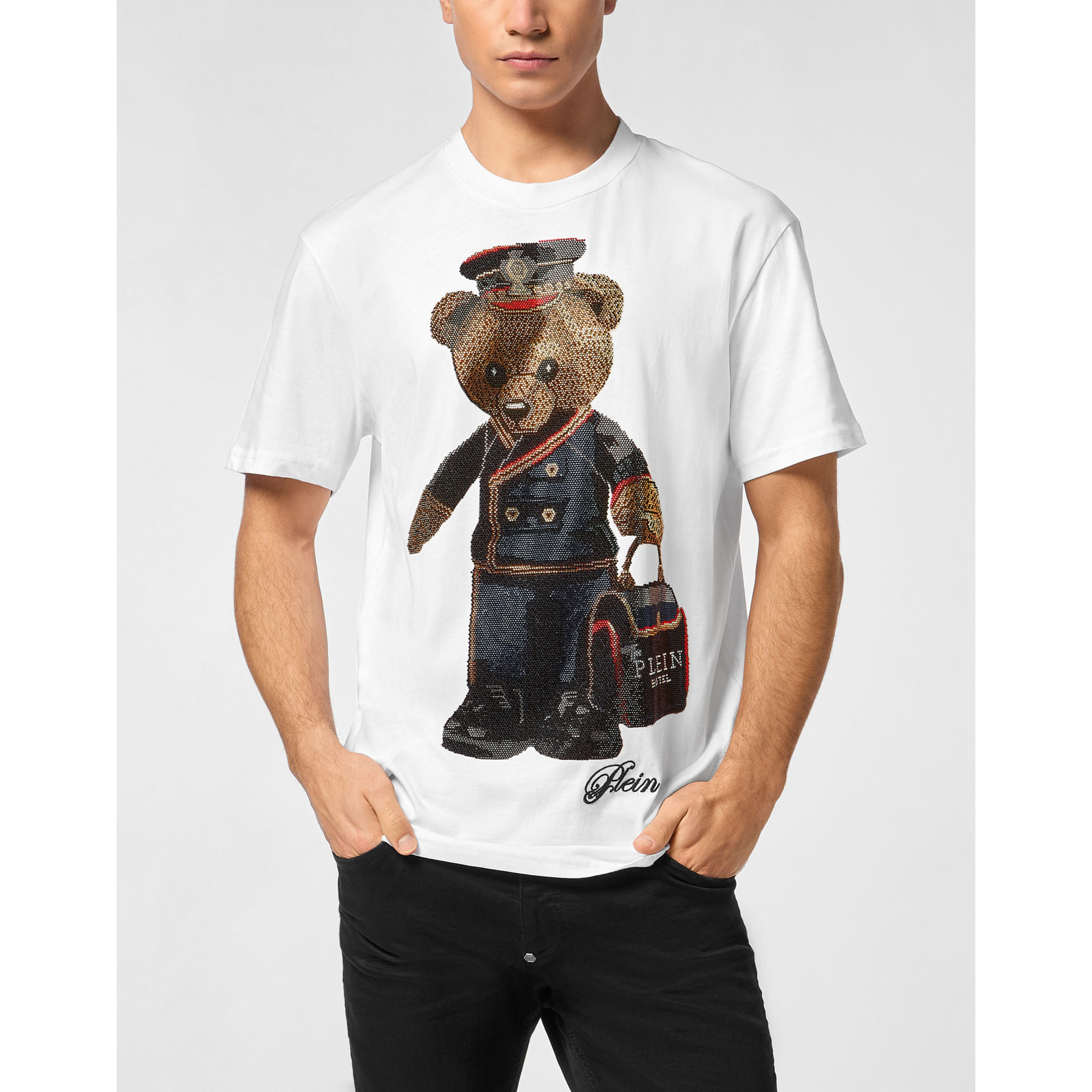 PHILIPP PLEIN Maglietta girocollo Ss TEDDY