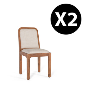 Set de 2 sillas 91x45x58cm