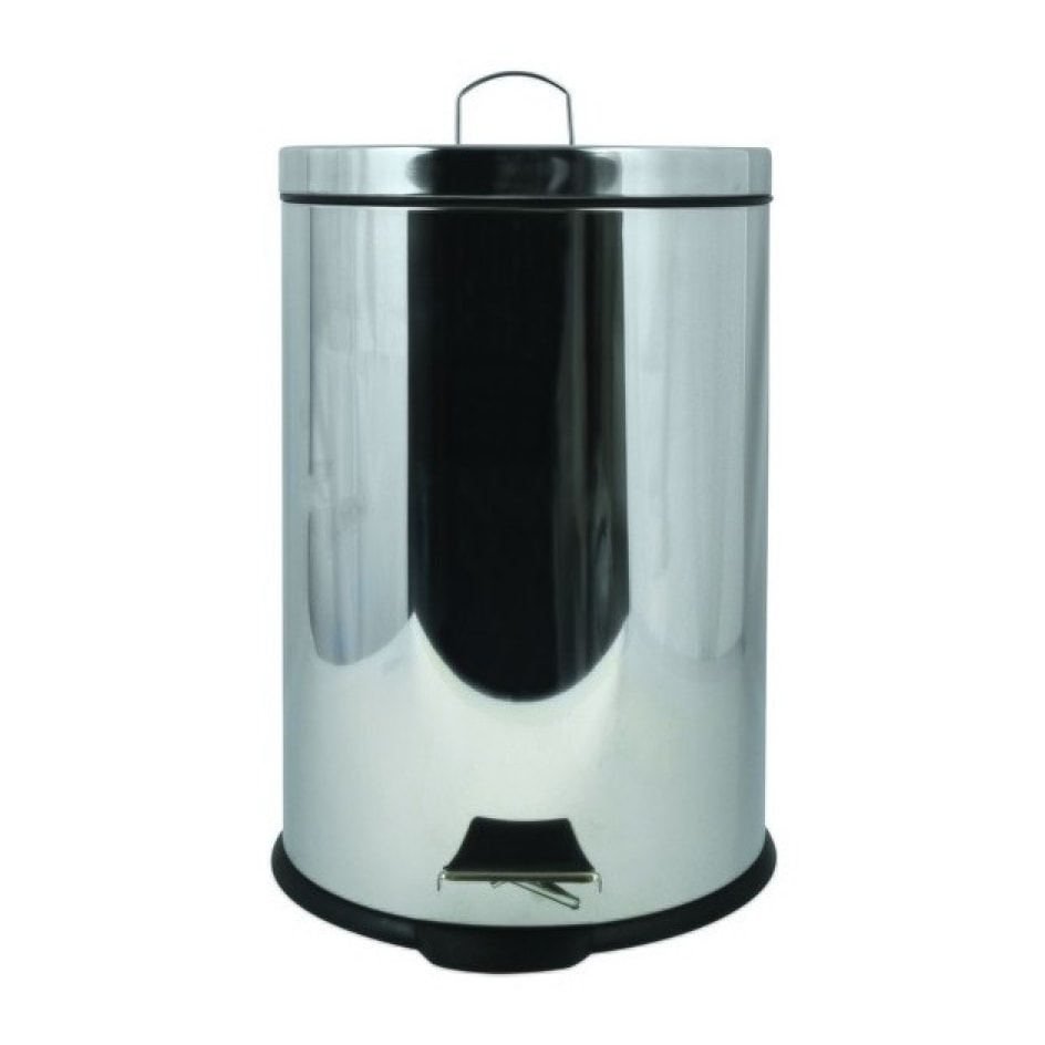 Poubelle à pédale Inox 20L Miroir MSV