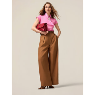 Oltre - Camiseta con pañuelo y pin - Rosa
