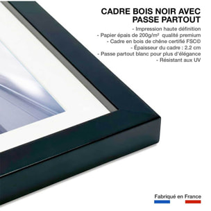 Affiche photo propulsion et supersonique Affiche sous cadre noir
