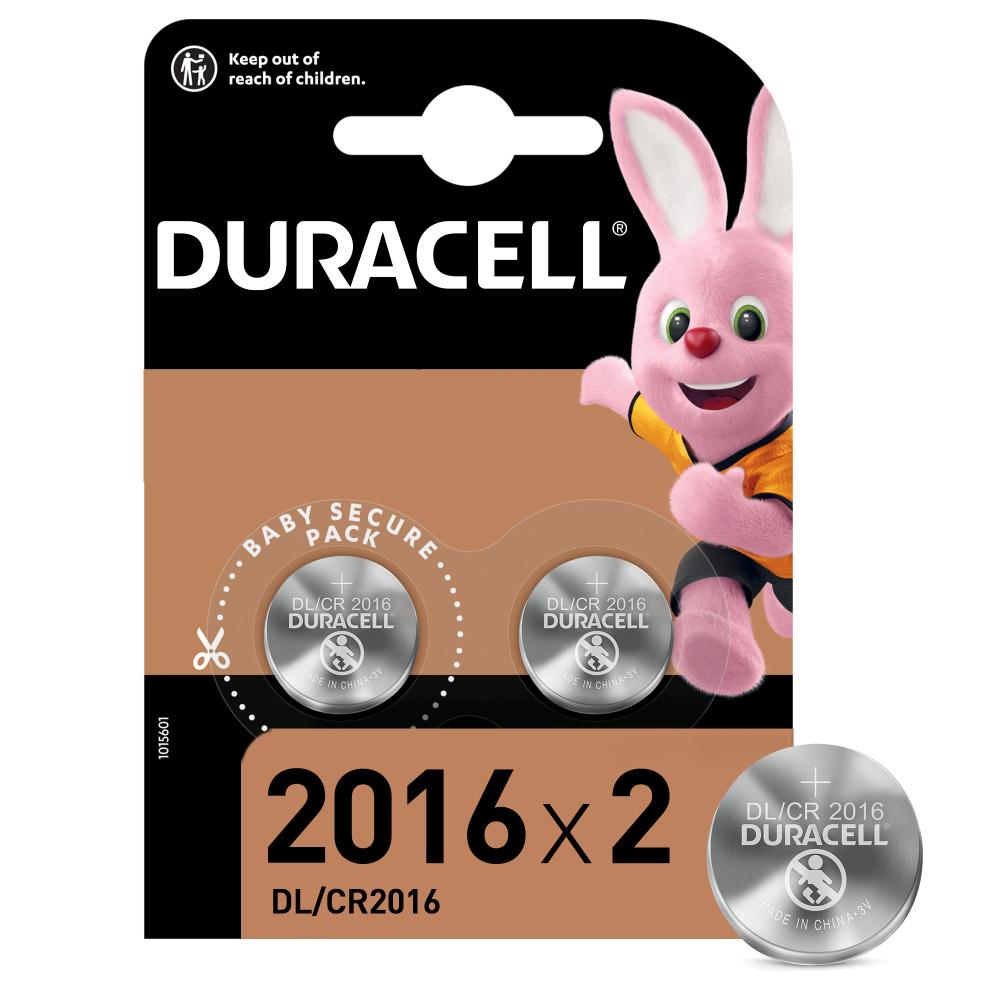 5x2 Piles Duracell Bouton Lithium 2016