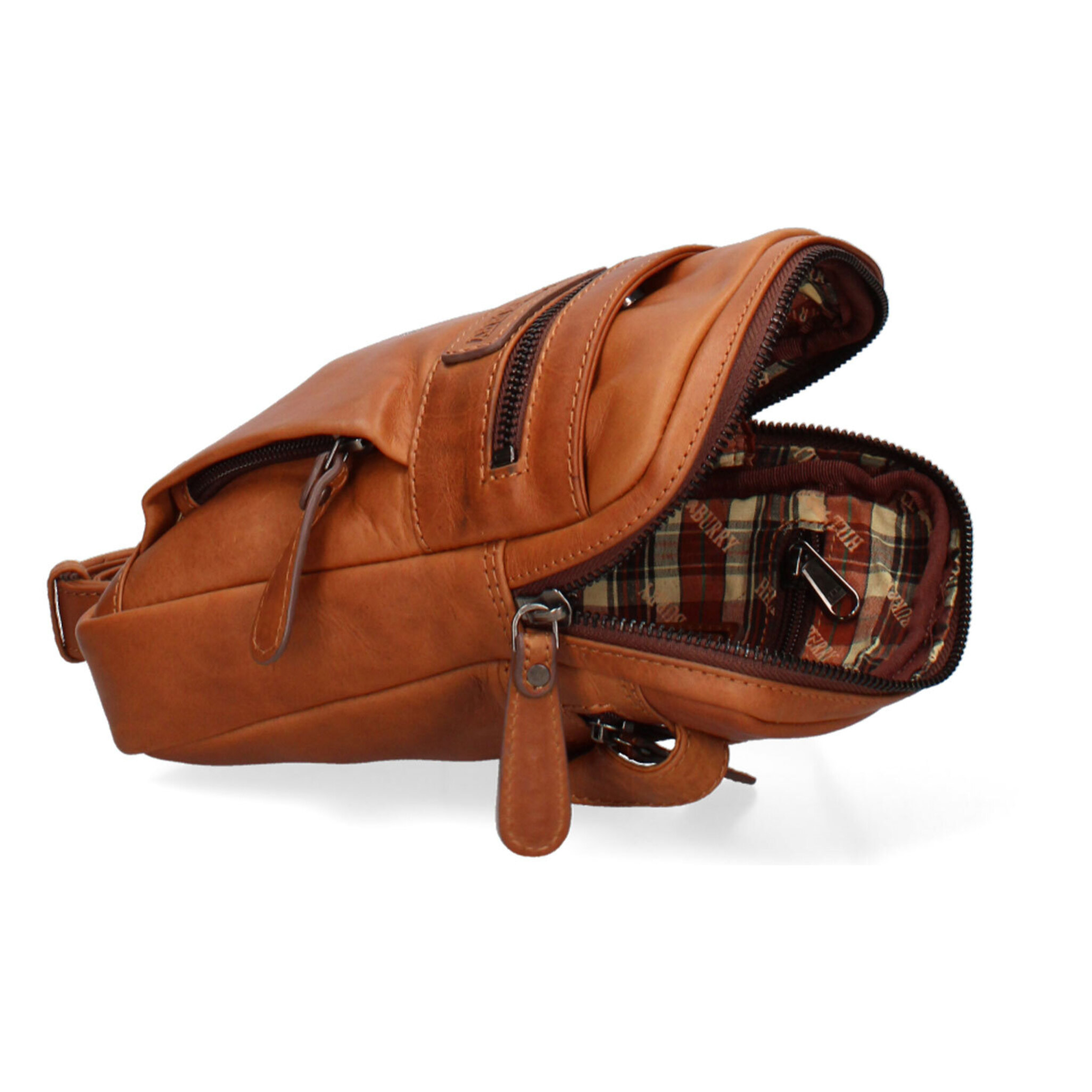 Borsa a tracolla  da uomo In Vera pelle Made in Italy 17x21x5 cm