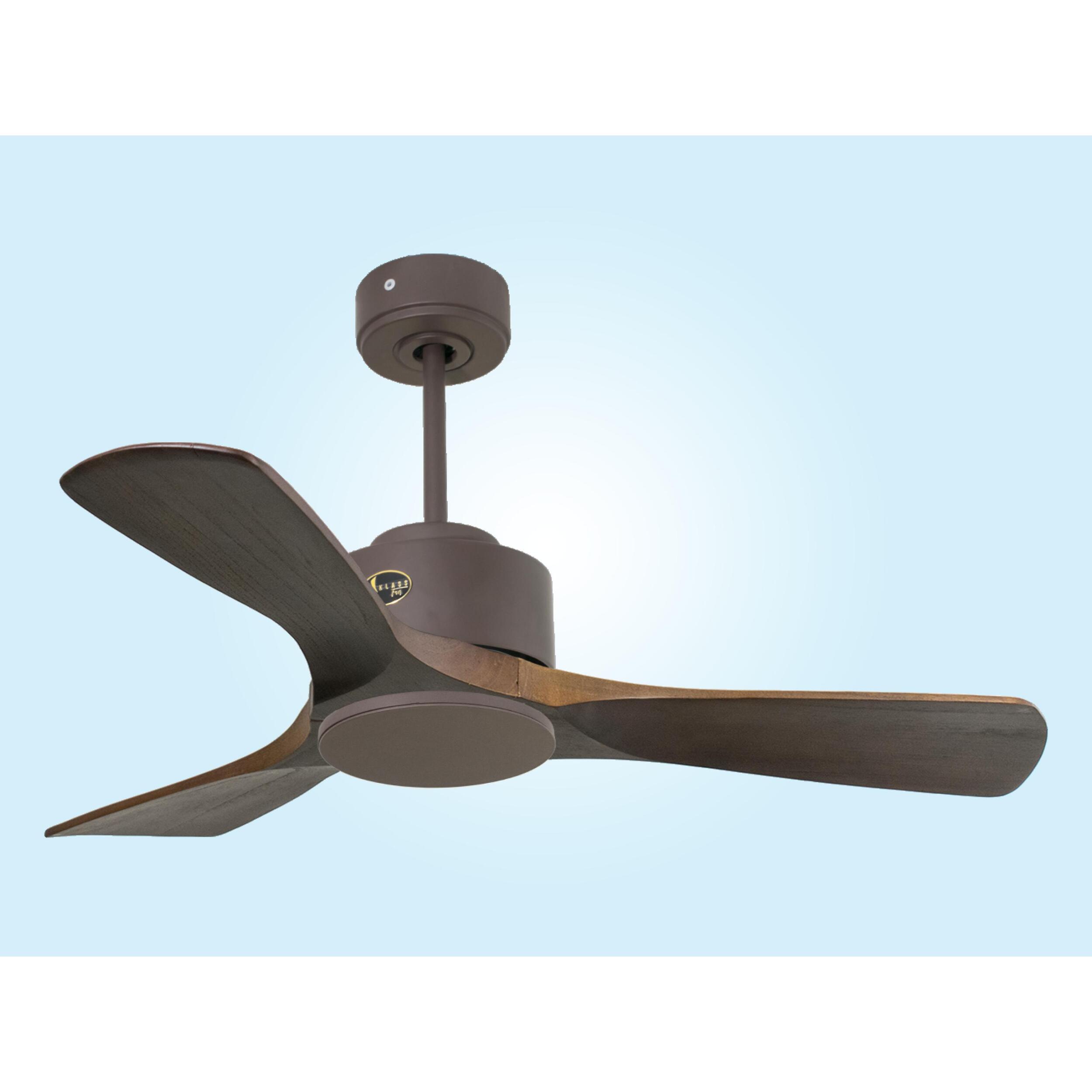 Ventilateur de plafond ø106 cm avec Wifi Réversible Hypersilence 40   W Chocolat