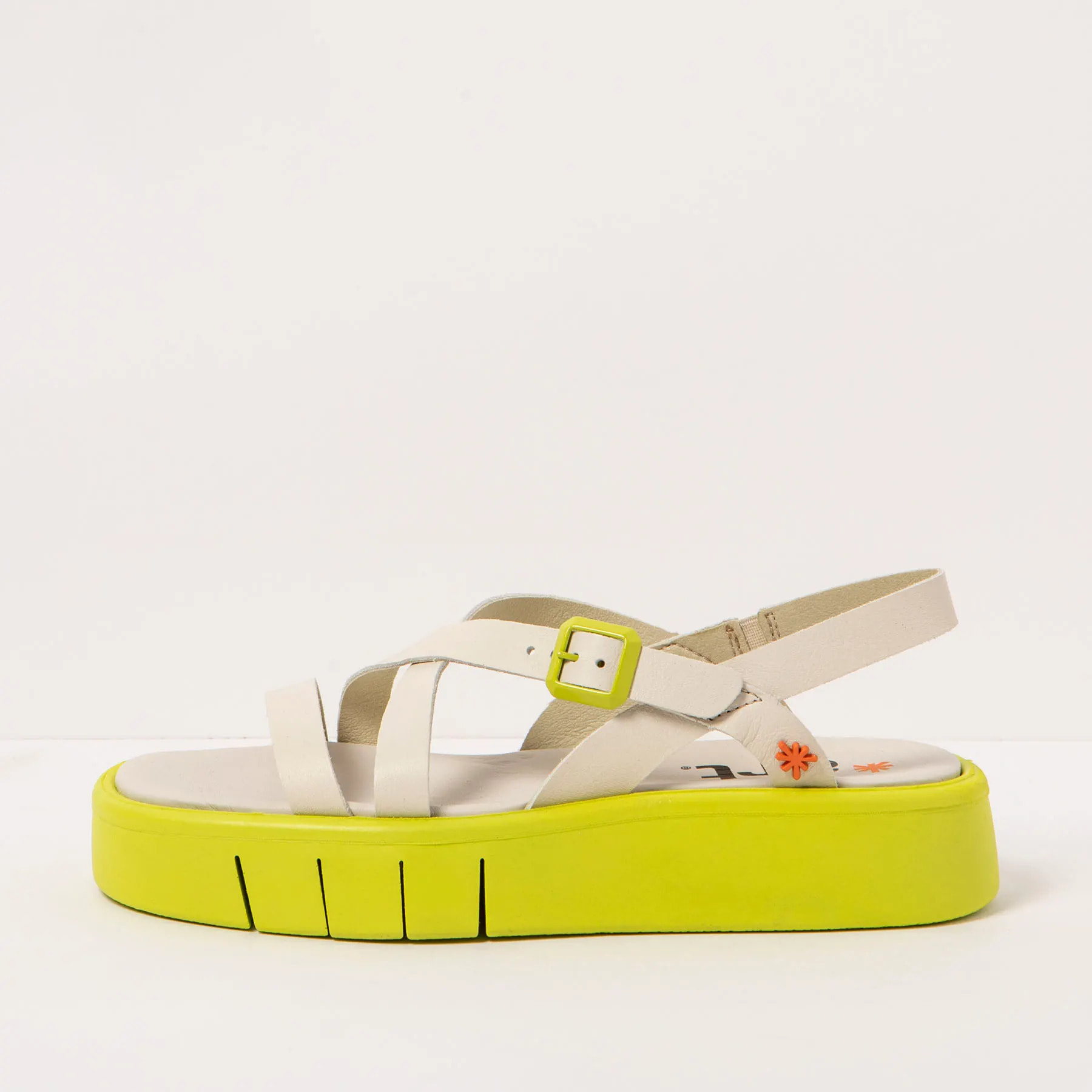 Sandalias 1853 NAPPA CREAM-PISTACHO/ MALAGA color Cream-pistacho