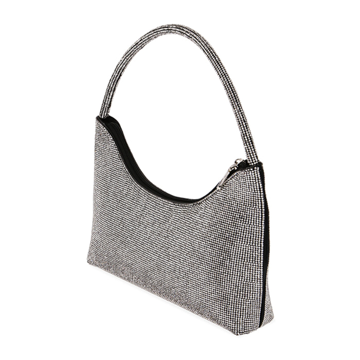 Mini bag argento metallico