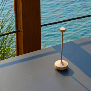 Lampe de table sans fil RUBY Sable H25cm
