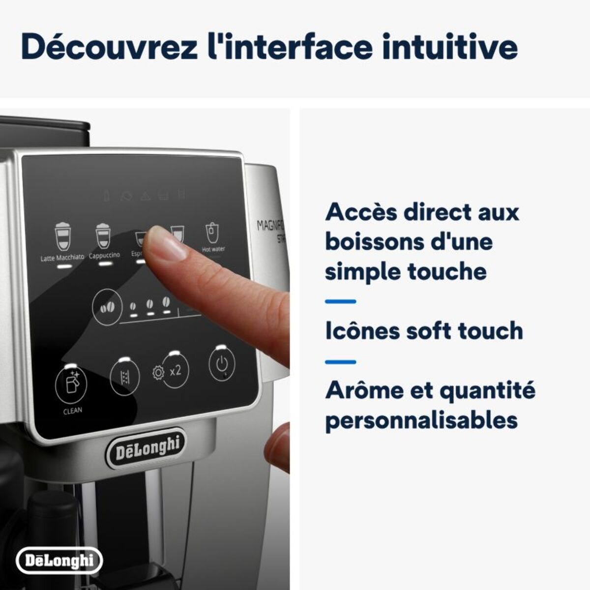 Expresso Broyeur DELONGHI FEB22.82.SB Magnifica Start Argent