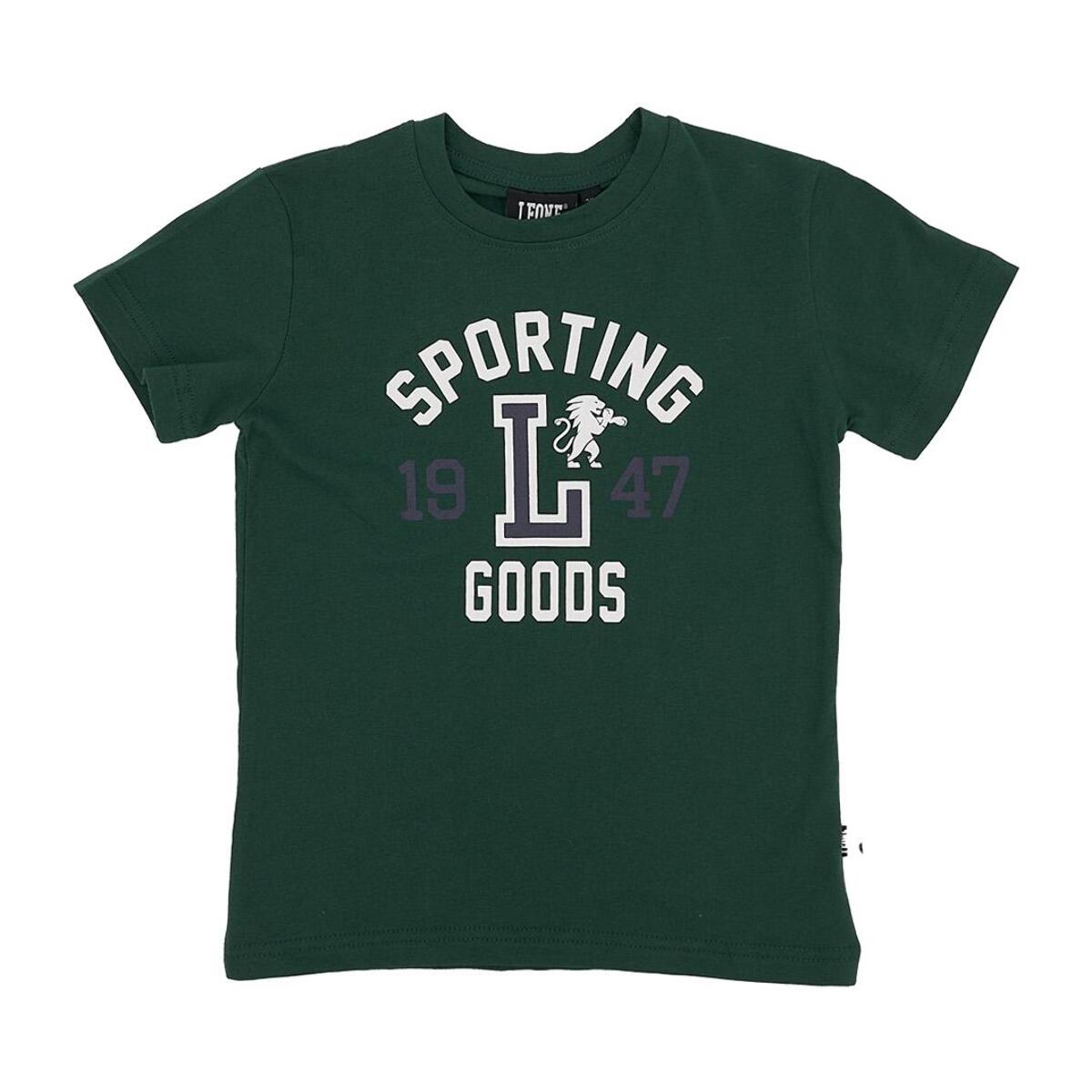 Camiseta universitaria infantil de manga corta.