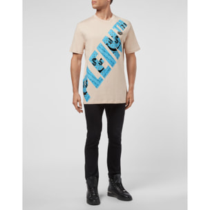 PHILIPP PLEIN T-shirt Round Neck SS Keep $miling