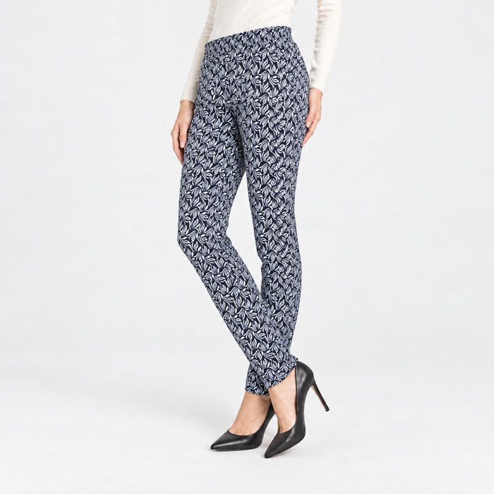 PANTALONE FLUIDO. MOD T771. Vita regolare e gamba regolare