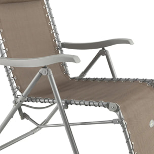 Fauteuil relax de jardin Silos Taupe