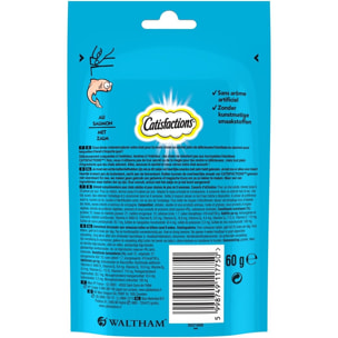 CATISFACTIONS Friandises au saumon pour chat et chaton (12x60g)