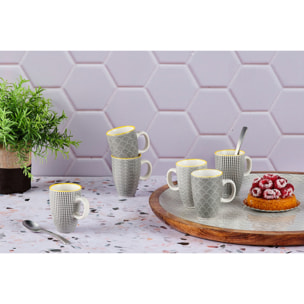 Tasse PATTERN 9cl - 6 pièces - Eclipse