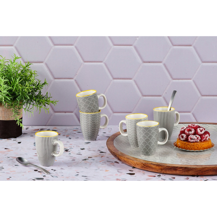 Tasse PATTERN 9cl - 6 pièces - Eclipse