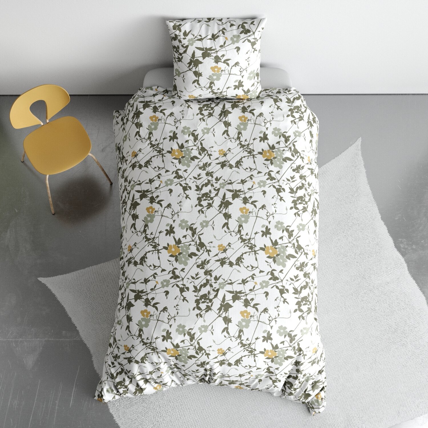 Parure housse de couette 2pcs 100% coton 57fils hoya