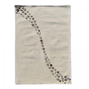 Tapis salon et chambre fait à la main en laine motif simple VODA
