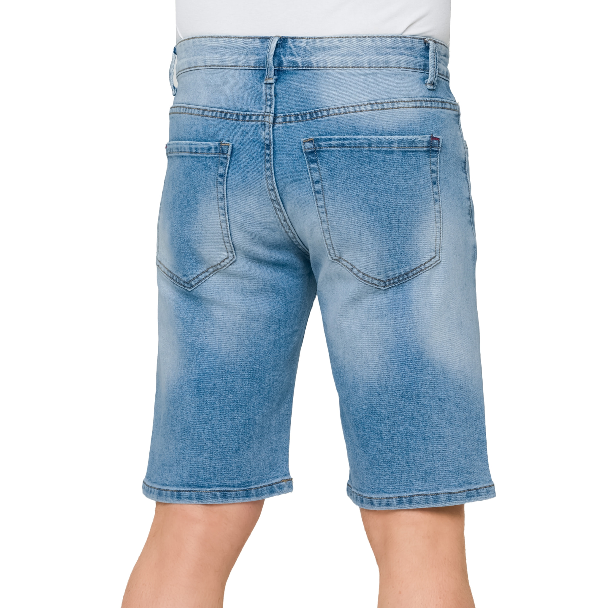 Bermuda denim Sierra 5 tasche blu chiaro