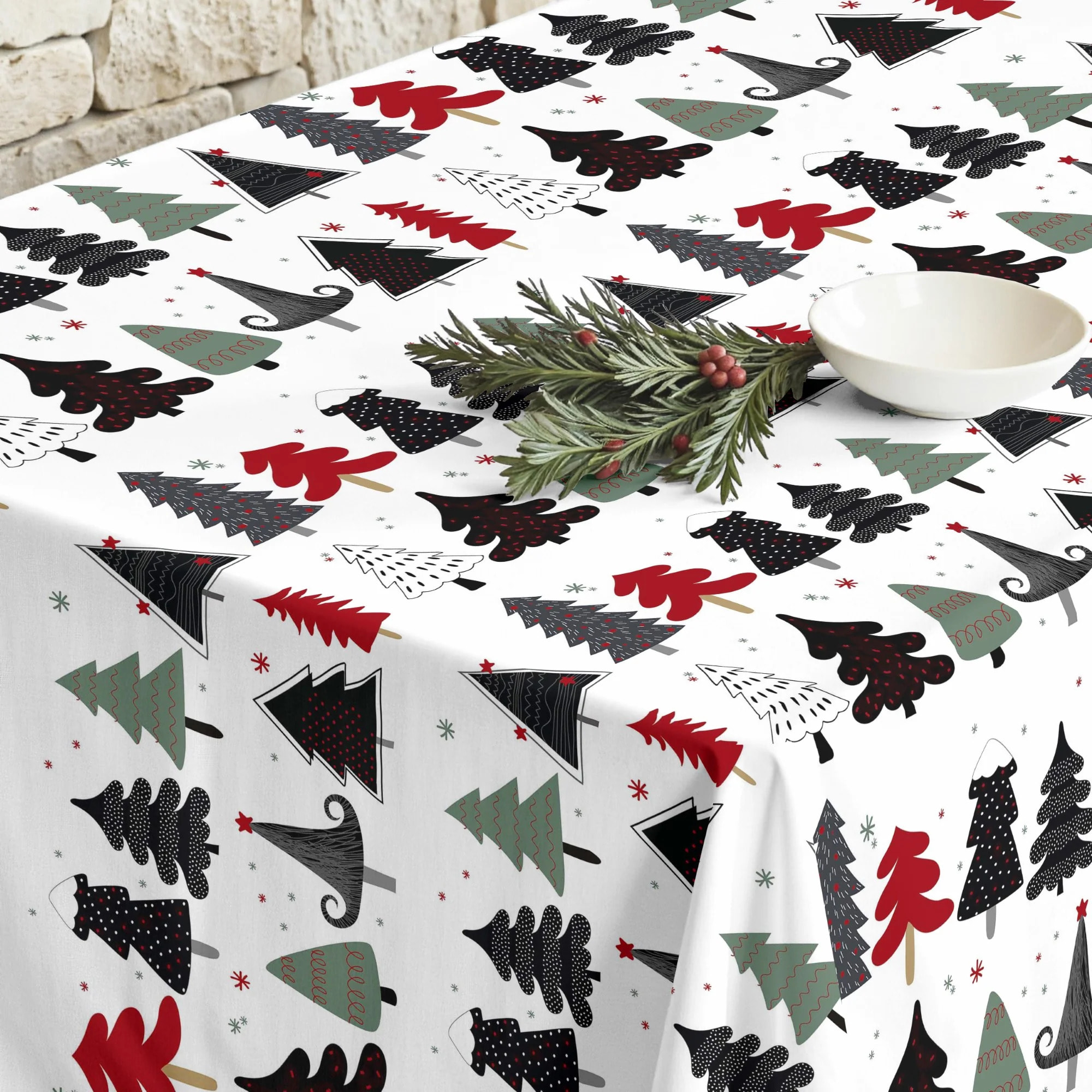 Nappe en résine Anti-tâches Merry Christmas 14