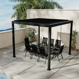 Pergola bioclimatique en acier 3x3m - SERRA