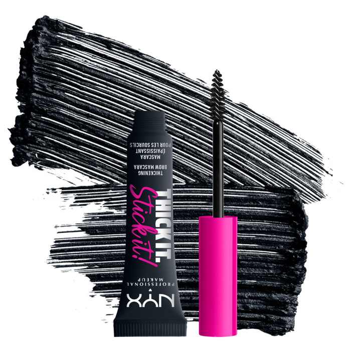 NYX Professional Makeup Mascara à Sourcils Thick It Stick It Black