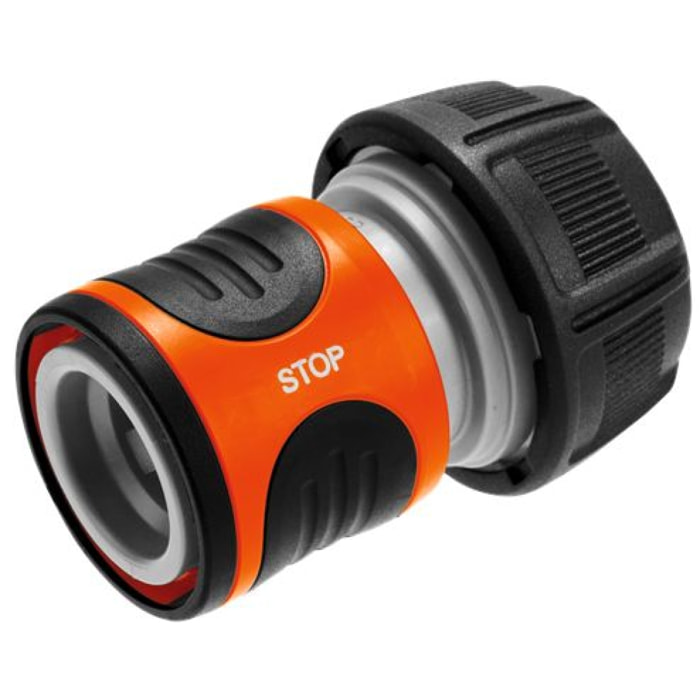 Raccord GARDENA Aquastop pour tuyau Ø intérieur 19mm - 18214-26
