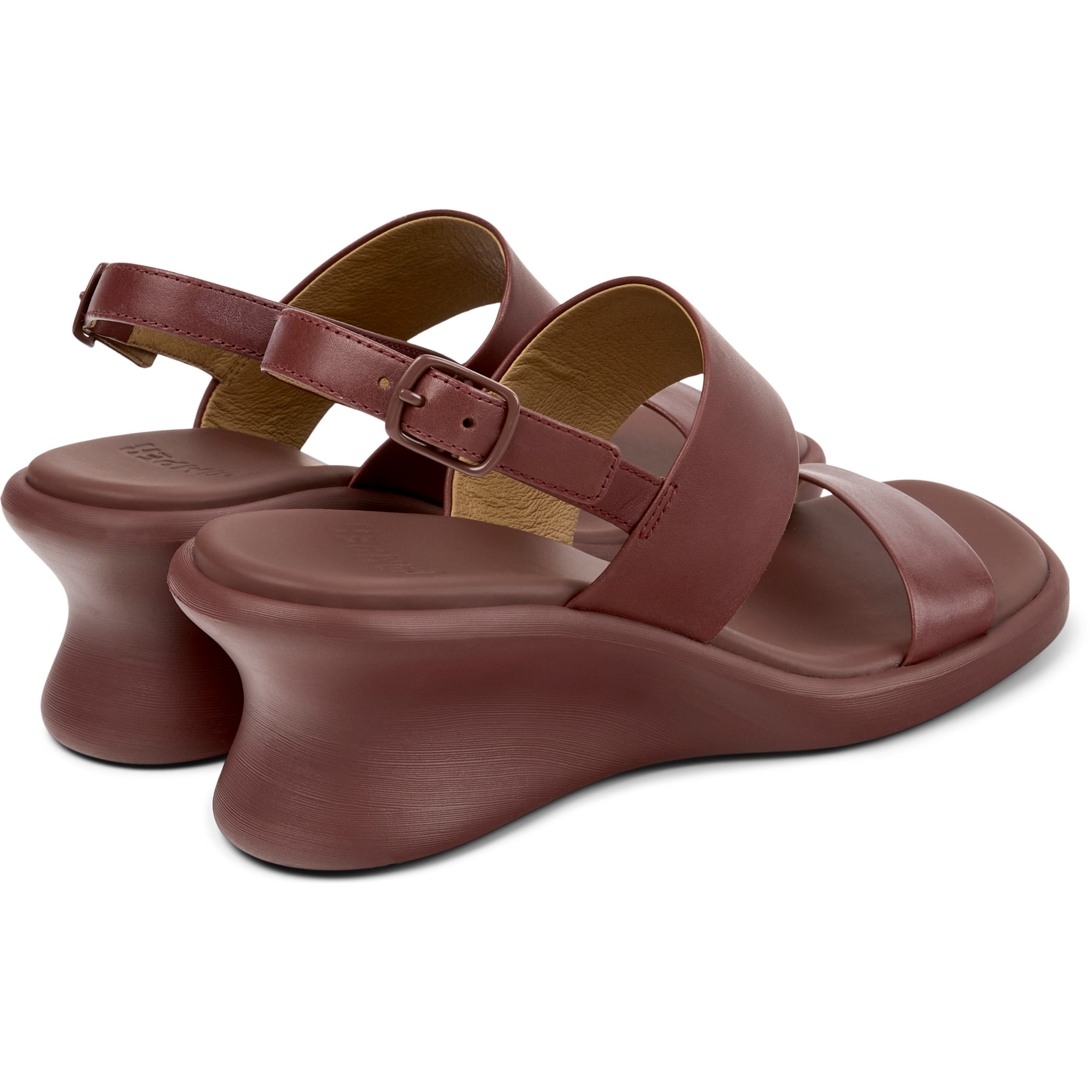 Sandali - CAMPER Louise Sandal - Bordeaux - Pelle liscia