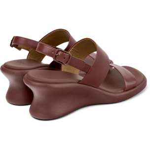 Sandali - CAMPER Louise Sandal - Bordeaux - Pelle liscia