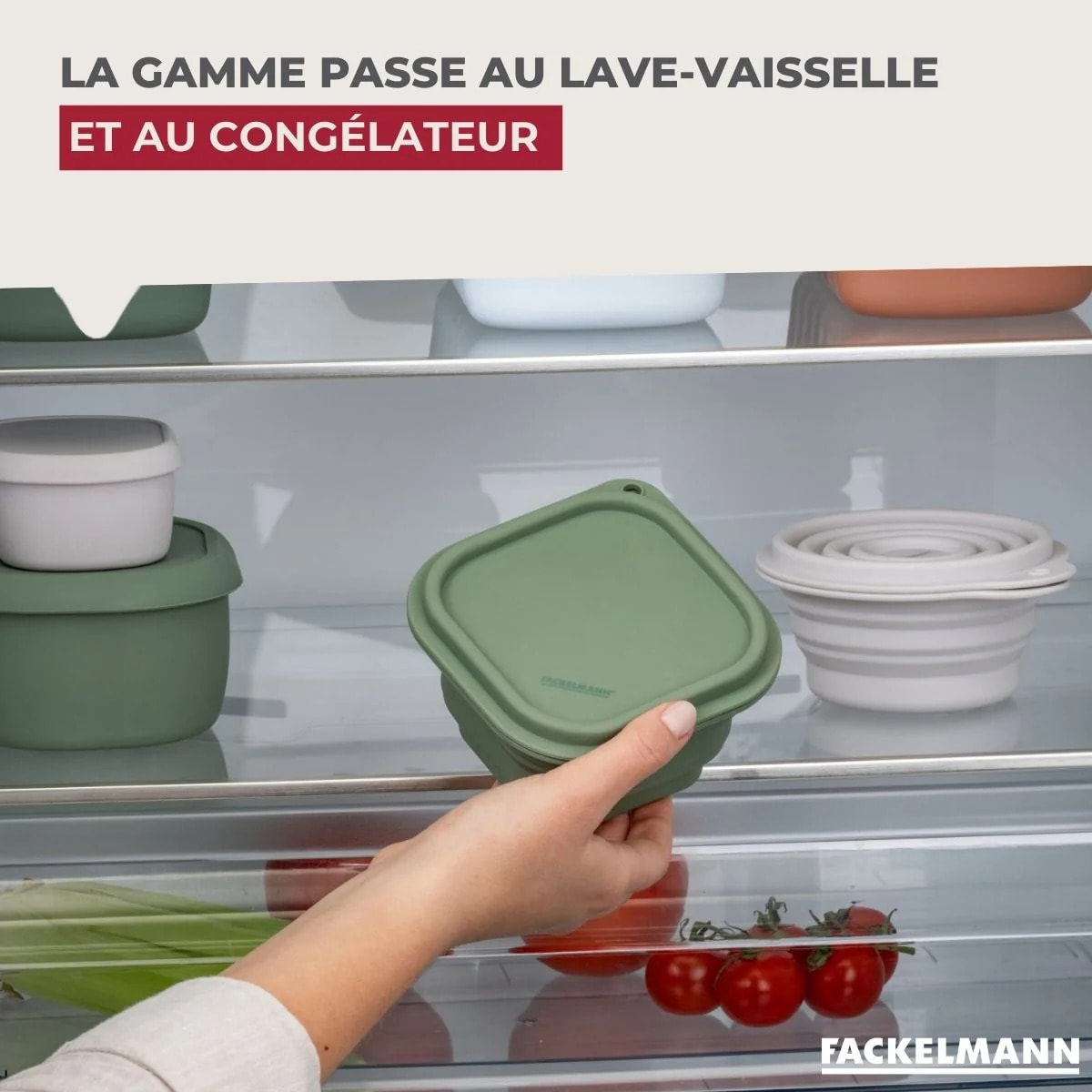 Lot de 2 boîtes hermétiques 13 cl avec 3 boîtes hermétiques Fackelmann Storage