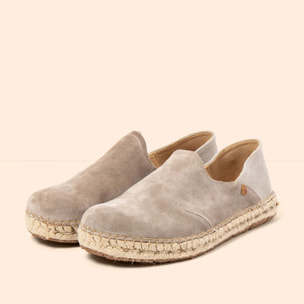 Zapatos N677 SILK SUEDE-COTTON TAUPE / CAMPOS color Taupe