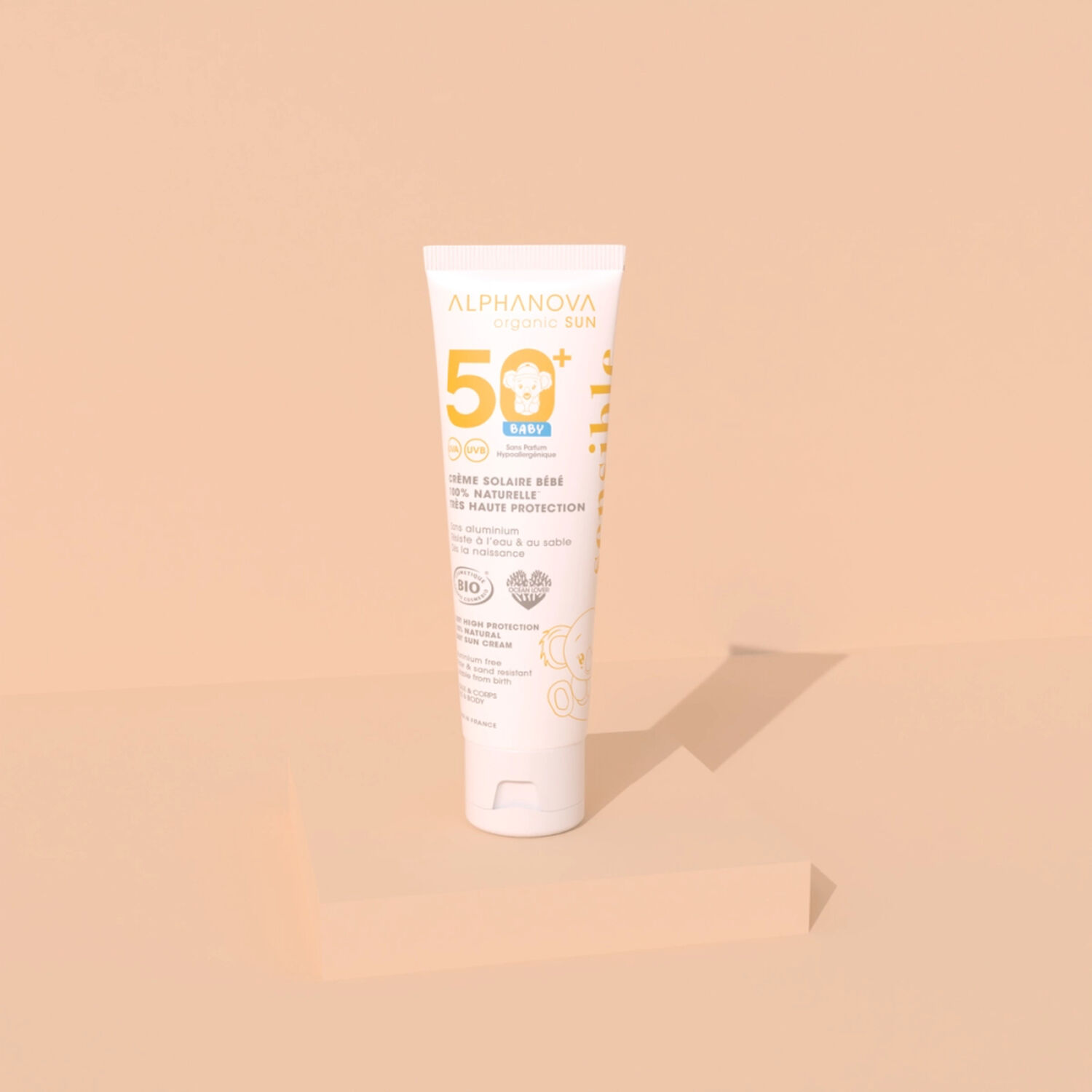 Bébé SPF50+ - Crème Solaire Bébé 100% Naturelle Bio