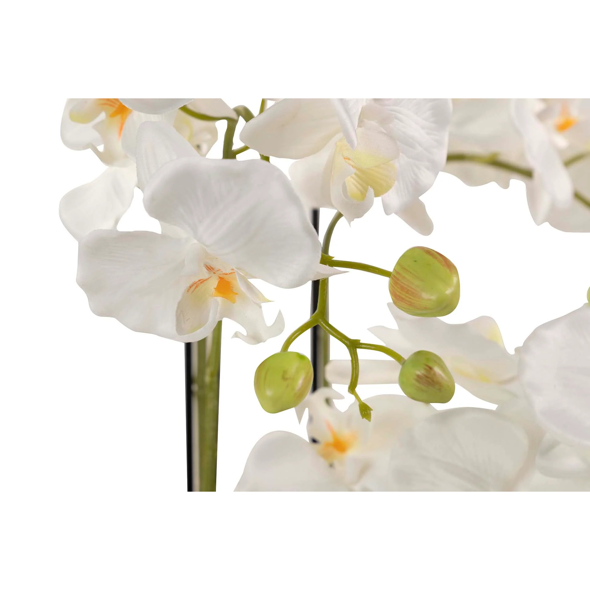 Orquidea Poliester Blanca Con Maceta 45x45x86 Cm